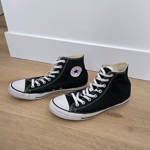 Converse Chuck High Top, Black, Size 10 Men's, 12 Women's, Like new condition - Picture 1 of 9